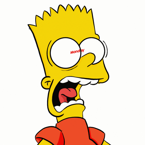 Bart Simpson Monday GIF by Deadlyie