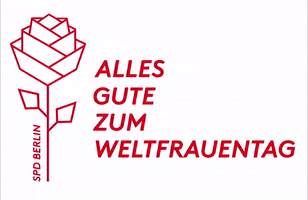 Rose Weltfrauentag GIF by SPD Berlin