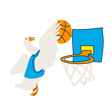 March Madness Game Sticker by Aflac Duck