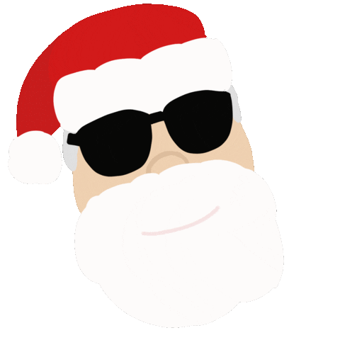 Happy Santa Claus Sticker by Tracey Hoyng