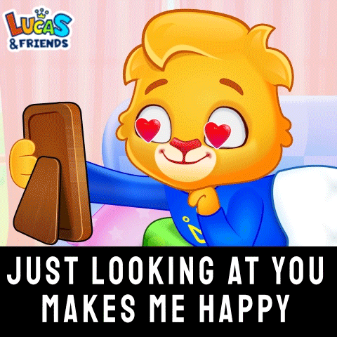 Happy Love You GIF by Lucas and Friends by RV AppStudios