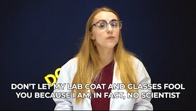 Bad Science Nerd GIF by HannahWitton