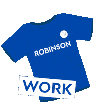 Ready To Work Party Sticker by ROBINSON – Share the moment