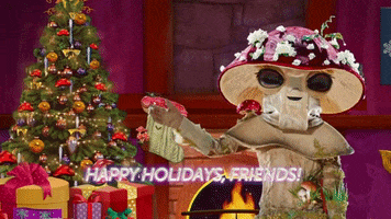 Happy Holidays Mushroom GIF by The Masked Singer