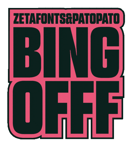 Bingofff Sticker by Zetafonts Type Foundry
