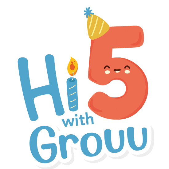 Happy Logo Sticker by Grouu