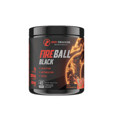 Fireball Supplement Sticker by Red Dragon Nutritionals