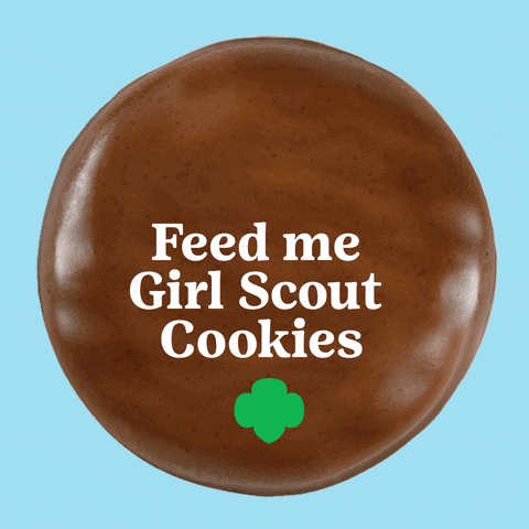 Tagalongs Peanut Butter Chocolate GIF by Girl Scouts