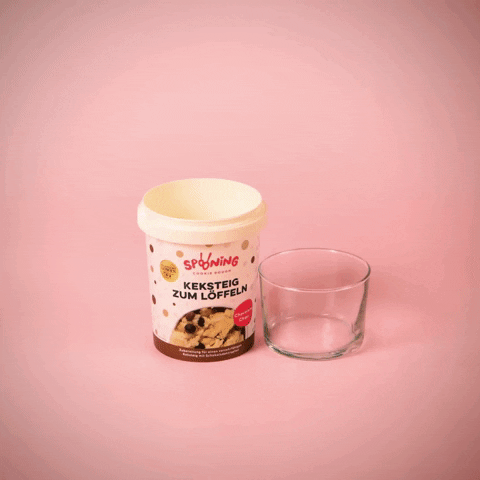 Spooning vegan dessert butter cookiedough GIF