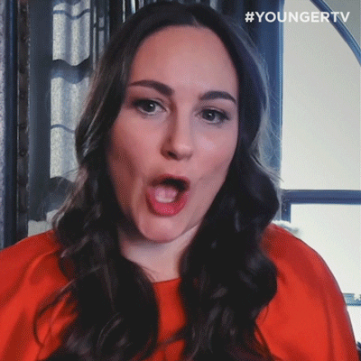Shock Gasp GIF by YoungerTV