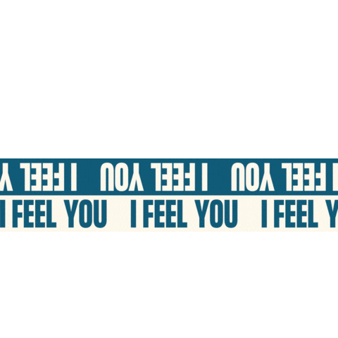 I Feel You Banner Sticker by Double Dutch