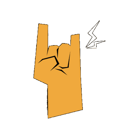 Rock Mains Sticker by NEODIF