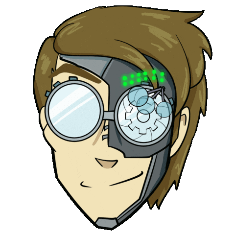 Herr Bergmann Cyborg Sticker