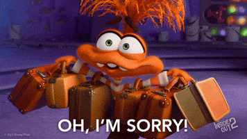 Sorry Inside Out GIF by Disney Pixar