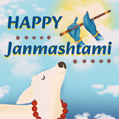 Krishna Janmashtami Indian Festival GIF by Sonamm