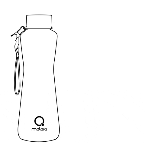 qmatara drink water su water bottle GIF