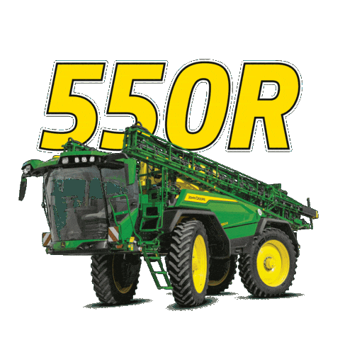 Spraying Farm Equipment Sticker by John Deere