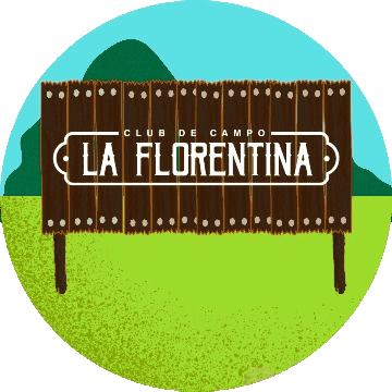 Cartel Sticker by La Florentina Club de Campo