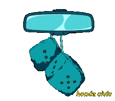 Honda Dice Sticker by Black Box