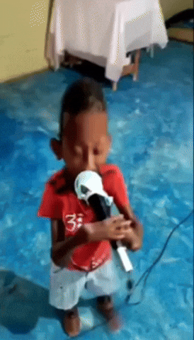 Little Man Singing GIF