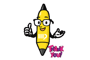 Thank You Sticker by Weekpress