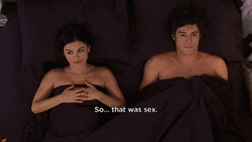 the oc couple in bed GIF