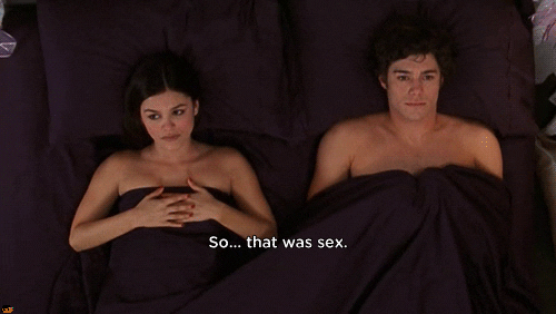 the oc couple in bed GIF