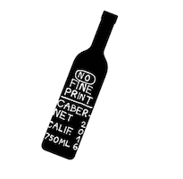 Wine Chardonnay Sticker by No Fine Print