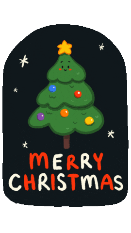 Christmas Tree Dance Sticker by Kye Cheng