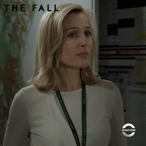 Gillian Anderson Sigh GIF by Ovation TV