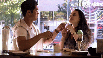 13 Reasons Why Ross Butler And Hannah Baker GIF