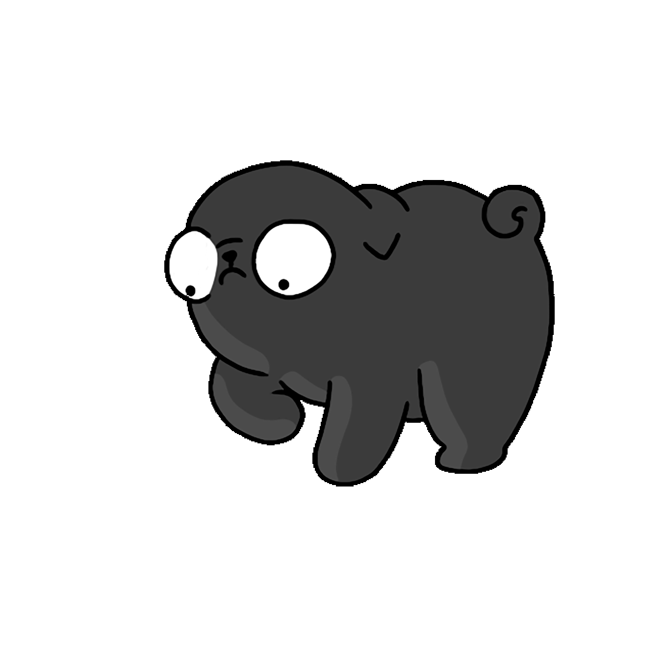 Black Dog Spinning Sticker by 157ofgemma for iOS & Android GIPHY