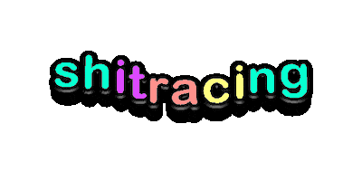 Shitracing Sticker
