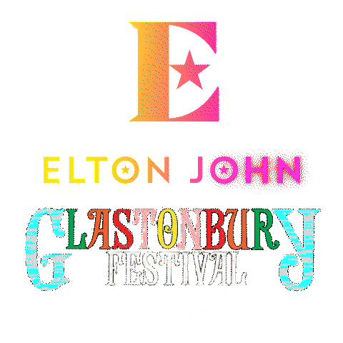 Tiny Dancer Glastonbury Sticker by Elton John