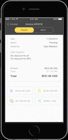 bounce qr code mobile payment GIF