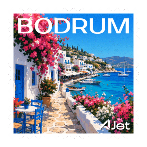 Turkey Bodrum Sticker by AJet