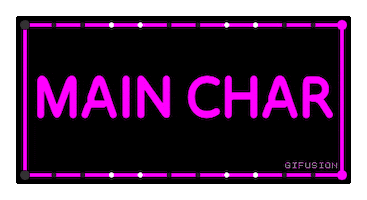 Main Character Neon Sticker