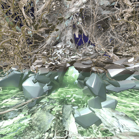 reinbijlsma tree vr surreal underground GIF