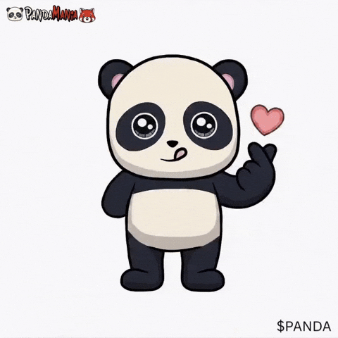 I Love You Panda GIF by PandaMania