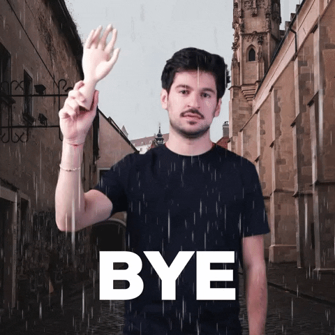Sad Bye Bye GIF