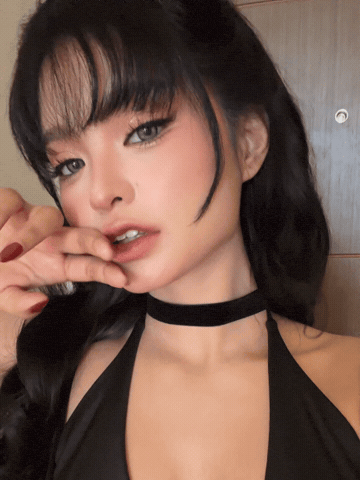 Beautiful Girl Flirting GIF