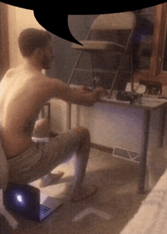 Laptop Patrick GIF