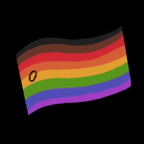 waving gay flag gif