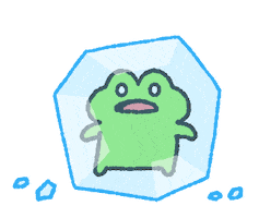Illustration Freezing Sticker
