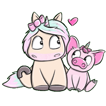 Mina Einhorn Sticker by glitzerimkopf