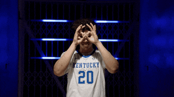Spying College Basketball GIF by Kentucky Men’s Basketball. #BuiltDifferent
