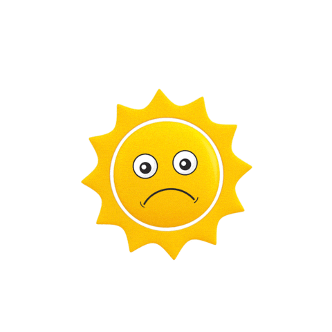 Sad Sun Sticker by Solarion Energi Alam