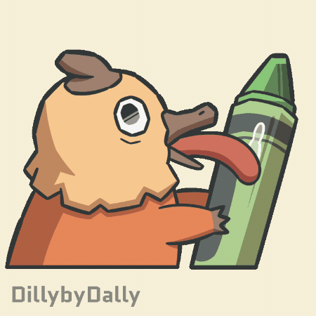 Lick Crayon GIF by DillybyDally