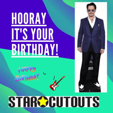 Happy Birthday Johnny Depp GIF by STARCUTOUTSUK