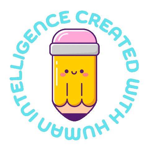 Pencil Blinking Sticker by Nataliia Manych